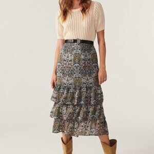 Ba&sh Paula Skirt size 3 Amande